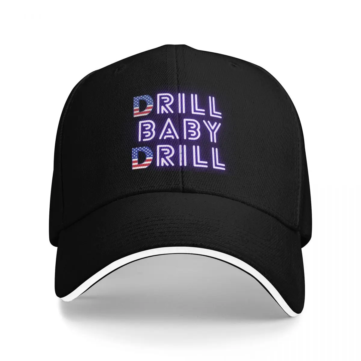 

Drill Baby Drill - Patriotic Neon Design Baseball Cap Snapback Cap Sun Hat For Children Women's Golf Clothing Men's