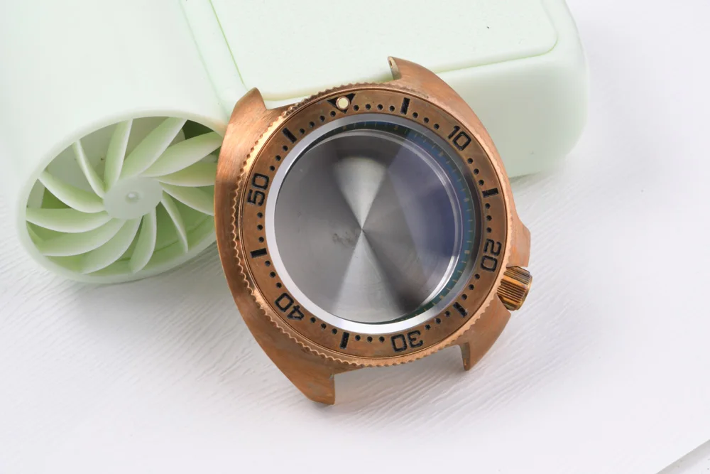 Abalone Bronze Taucheruhrengehäuse 4,2 Uhr, 28,5 mm Zifferblatt, Saphirglas, 20 ATM wasserdicht, für NH35/36/4R/6R Uhrenzubehör – Detail 3