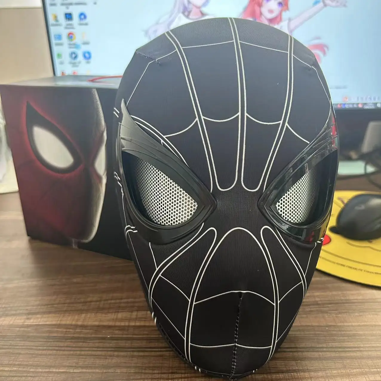 New Spider-man:no Way Home Spider Man Mask Luxury Helmet Moving Eyes Movable Mask Cosplay Decoration Gift Toys