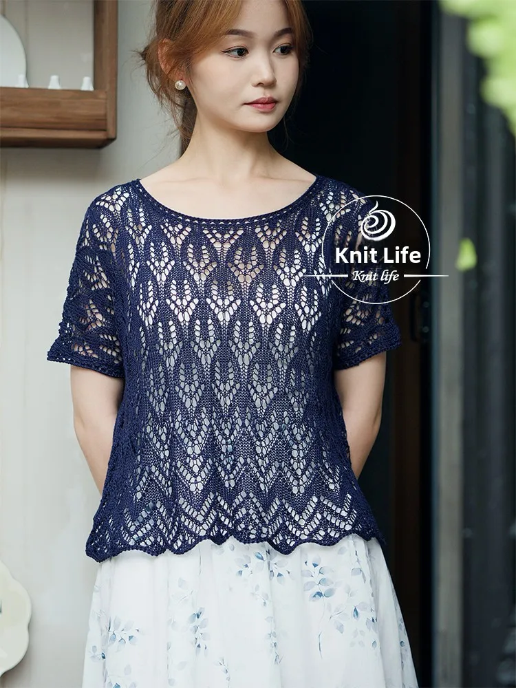 手作りdiyレースかぎ針編みキット半袖10フェニックスボブルステッチビデオ付き中細糸衣料品アクセサリー用