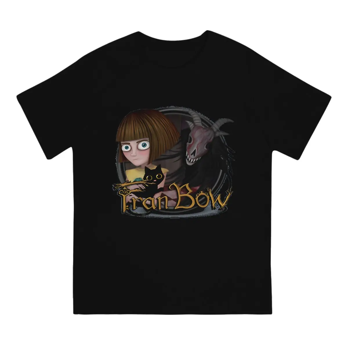 Fran Bow Game Goat Tshirt Homme Men's Clothes Polyester T Shirt For Men