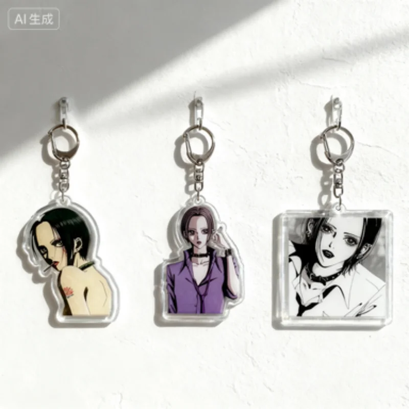 

Anime NANA Acrylic key ring keychain Manga Keychain Cool Figure Komatsu Nana Oosaki Nana Pendant Chaveio Bag hangers