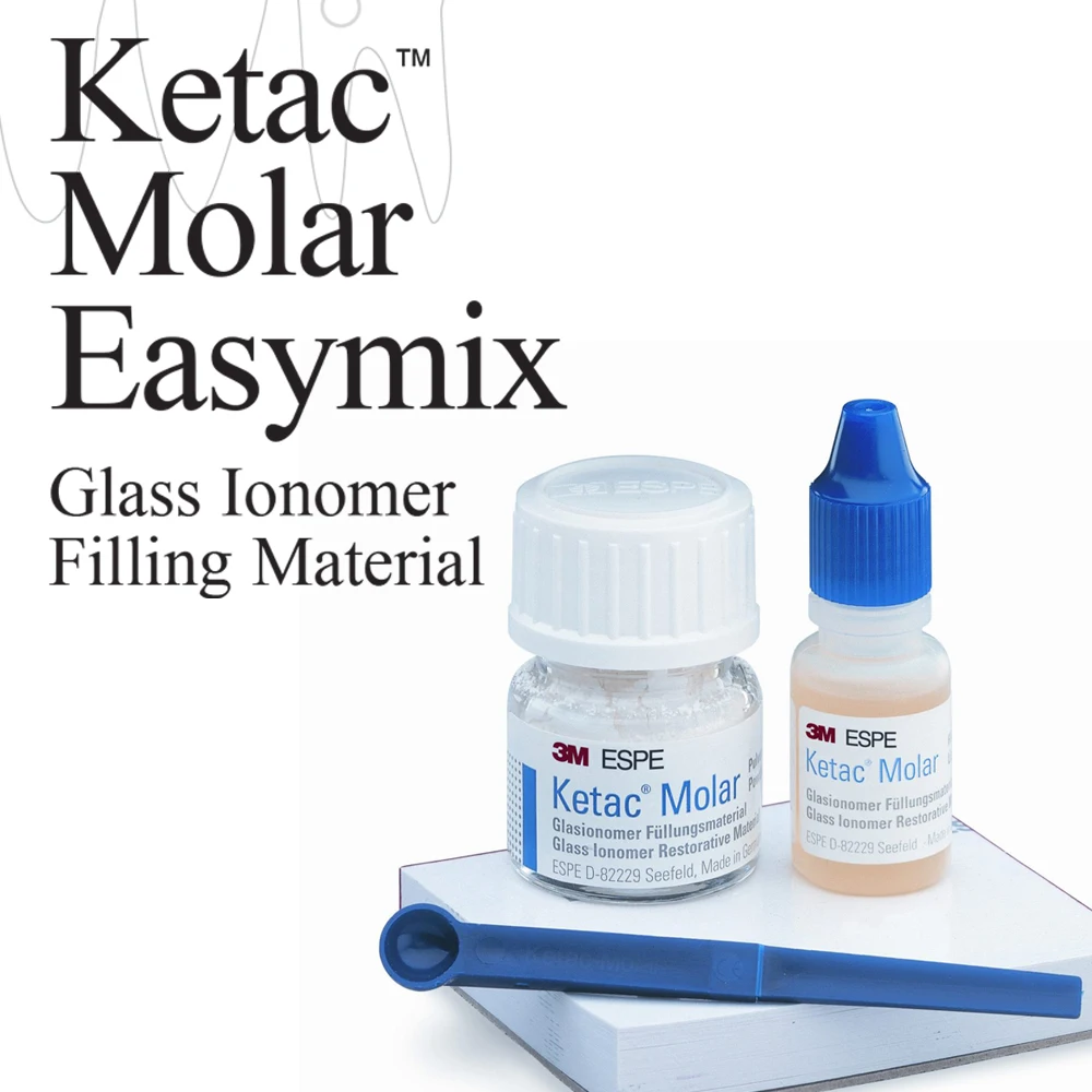 Dental Gic Filling Materials Ketac Molar Easymix 3m Super Stronge Glassionomer Permanent Teeth Restoration Filler A3 Dentistry