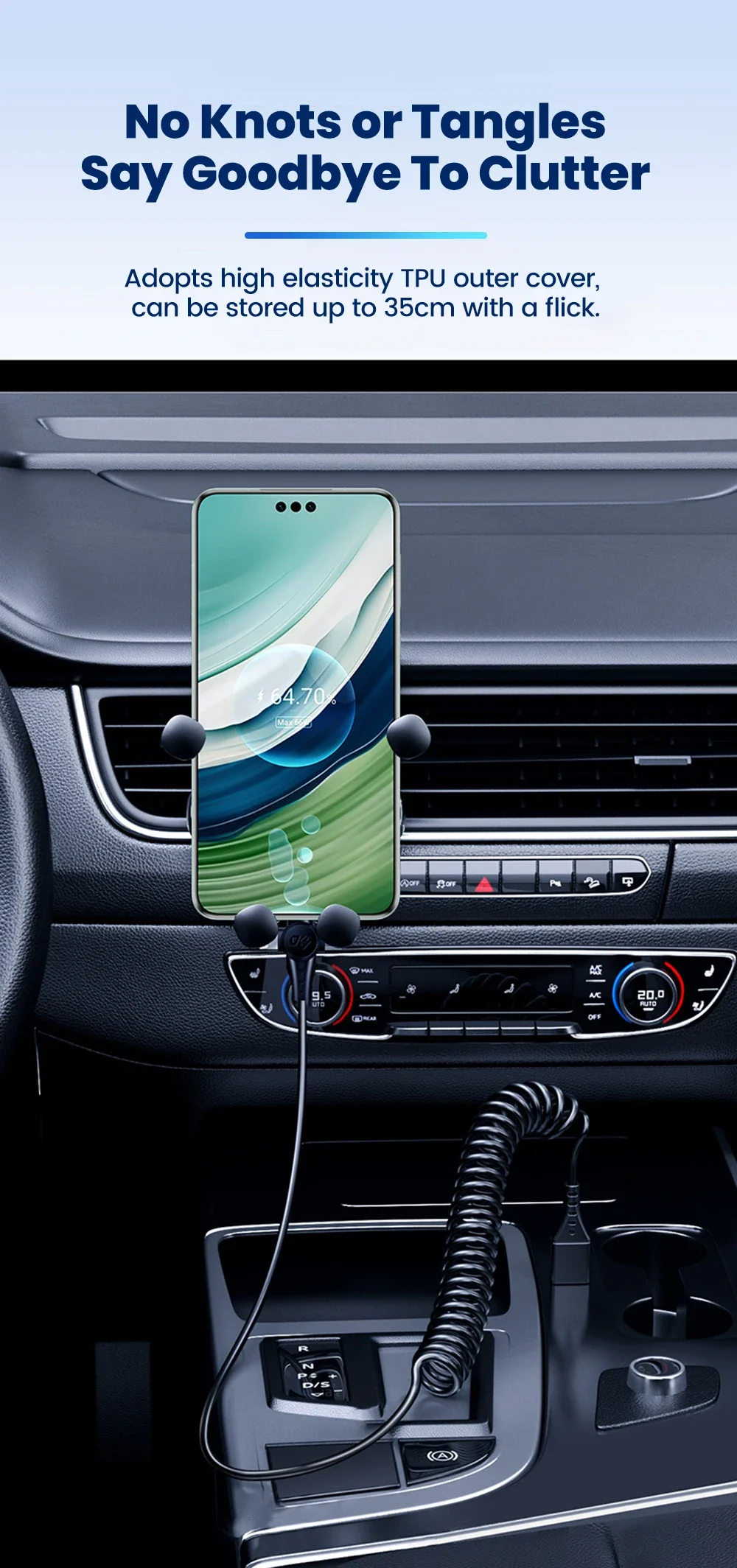 120W 3-in-1 Mobile phone fast charging data cable For iPhone Huawei Xiaomi Super fast charging spring retractable data cable