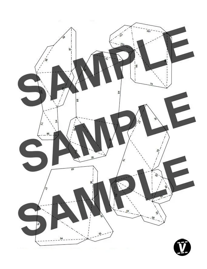 Girafa parede pendurado modelo de papel 3d diy artesanal molde de papel pendurado decoração brinquedo geométrica origami composição