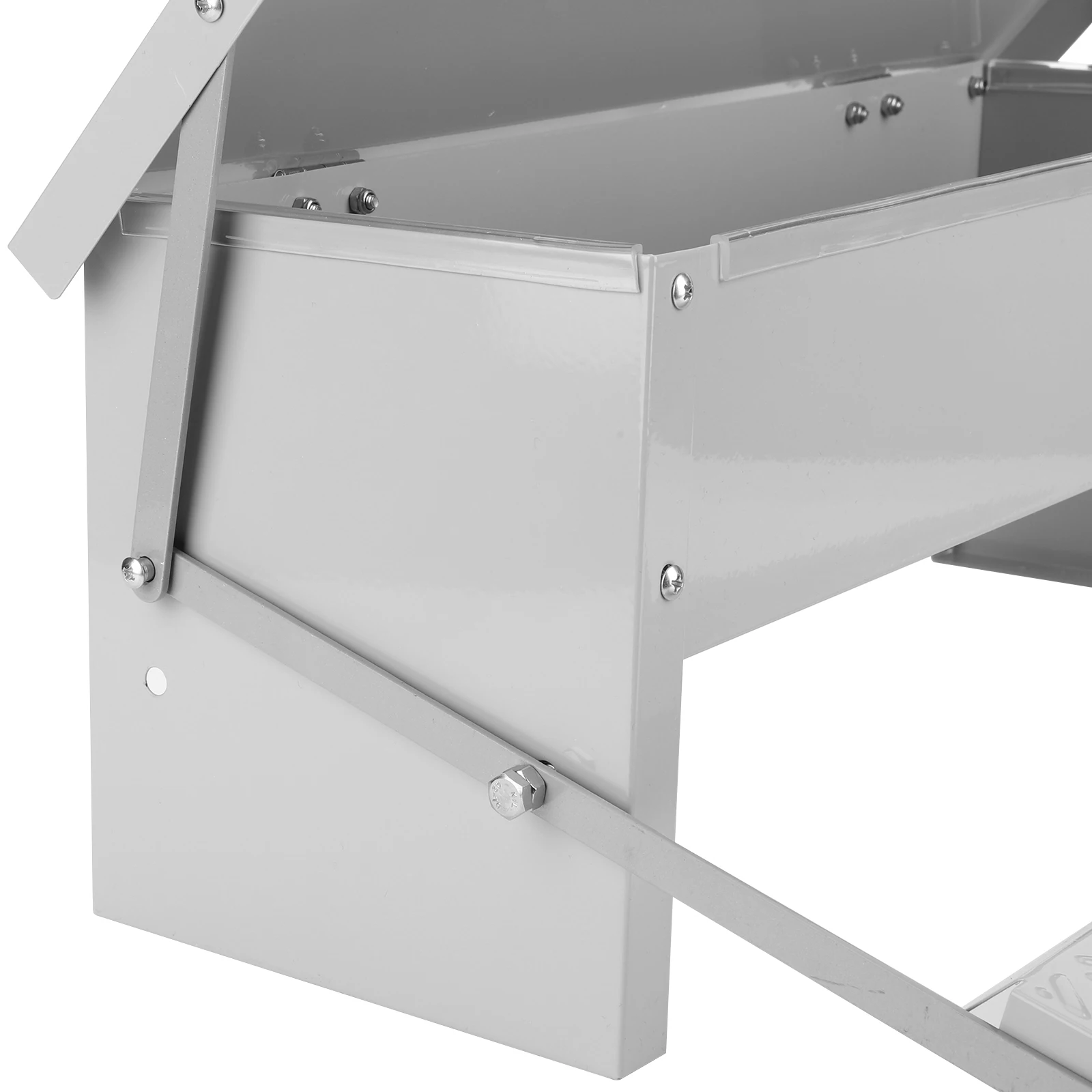 

Автоматическая кормушка для курицы с устойчивой к атмосферным воздействиям крышкой, педаль, кормушка для курицы, кормушка для птицы для цыплят, гусей, утки, индейки