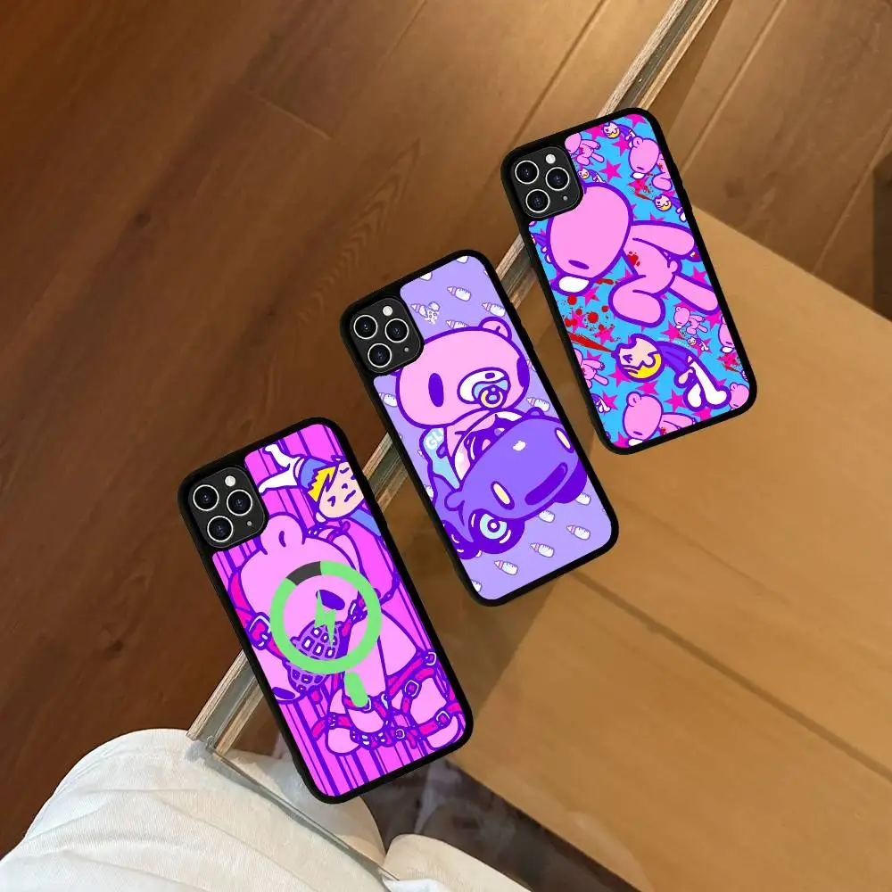 

Popular Cute G-Gloomy B-Bear Phone Case For IPhone 16 15 14 13 12 11 17 Pro Max Plus Magnetic Wireless Cover