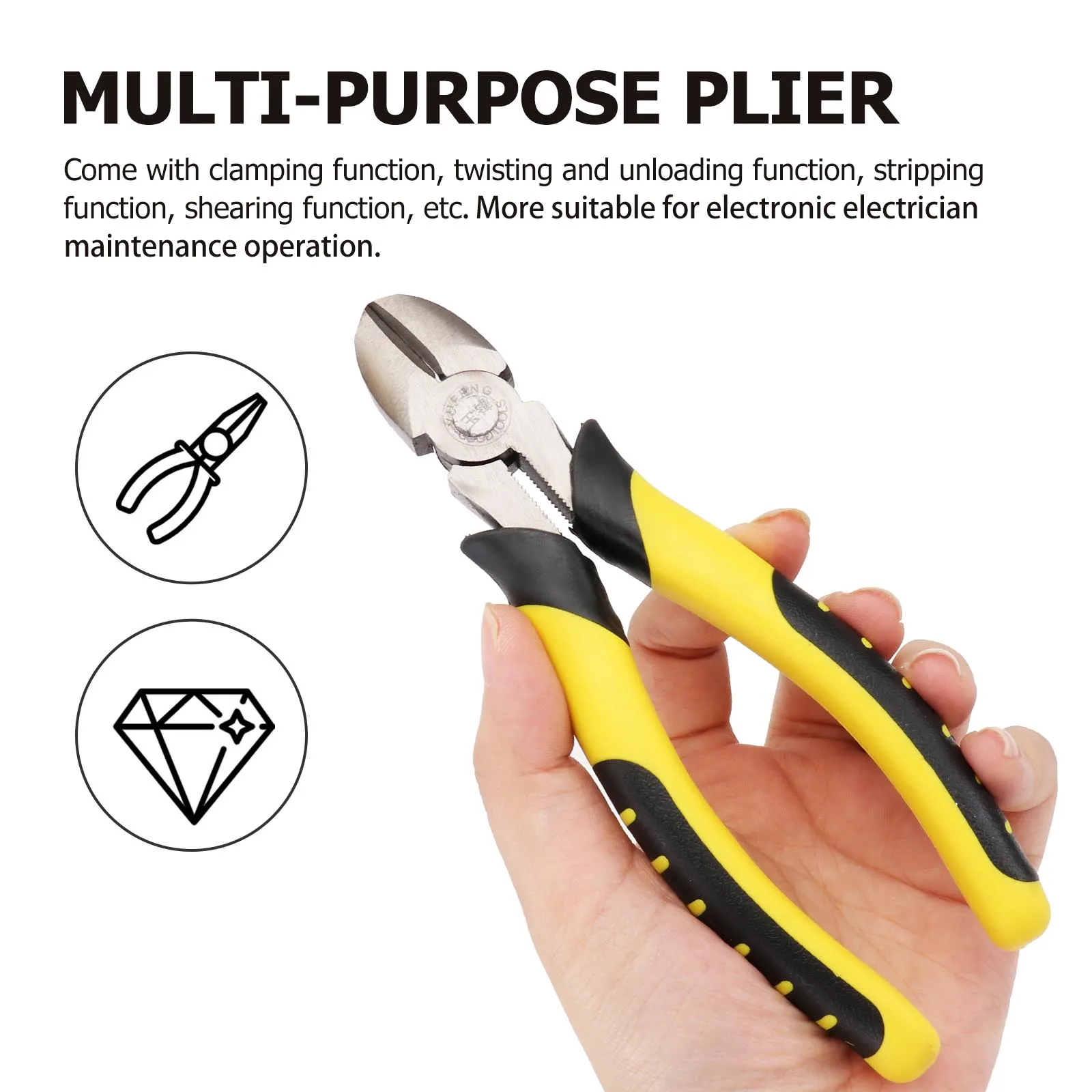 

3pcs Electrician Set 6 Wire Stripping H Tool Inch Yellow Wire Cutting Stripping H Tool Multifunctional Home Use