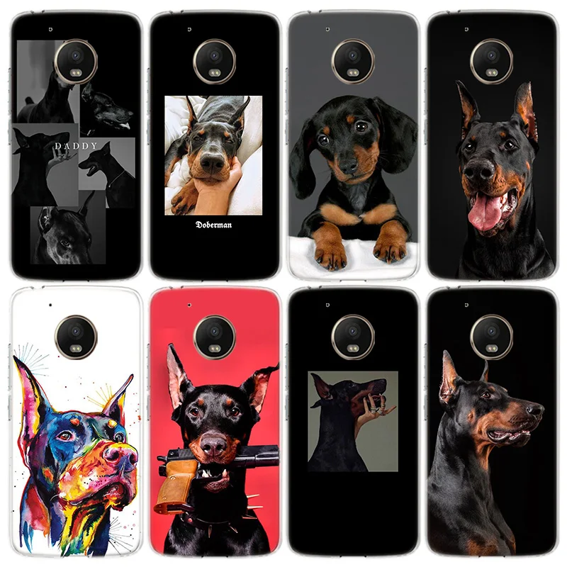 Animal Dachshund Doberman dog Phone Case For Xiaomi Poco X3 GT X4 NFC M4 M5 M5S X6 X5 Pro 5G M3 Mi F6 F5 F4 F3 F2 F1 TPU Co