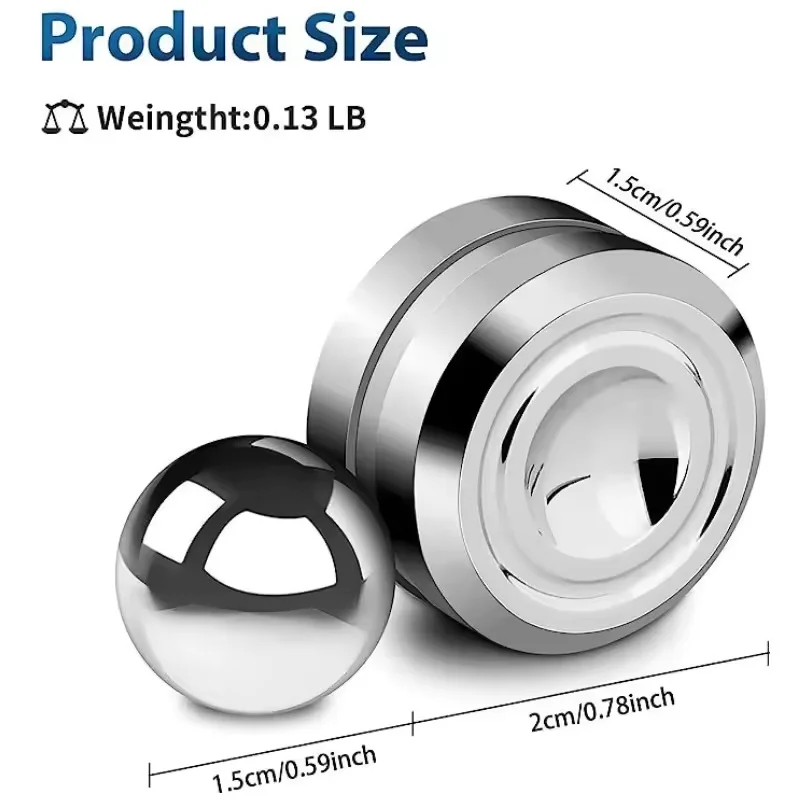 مضحك المعادن الترفيه جيروسكوب مغناطيسي بسيط اليو اليو تململ لعبة الضغط الروتاري الدوران البسيطة الإصبع لعبة سبينر الكبار هدية #4