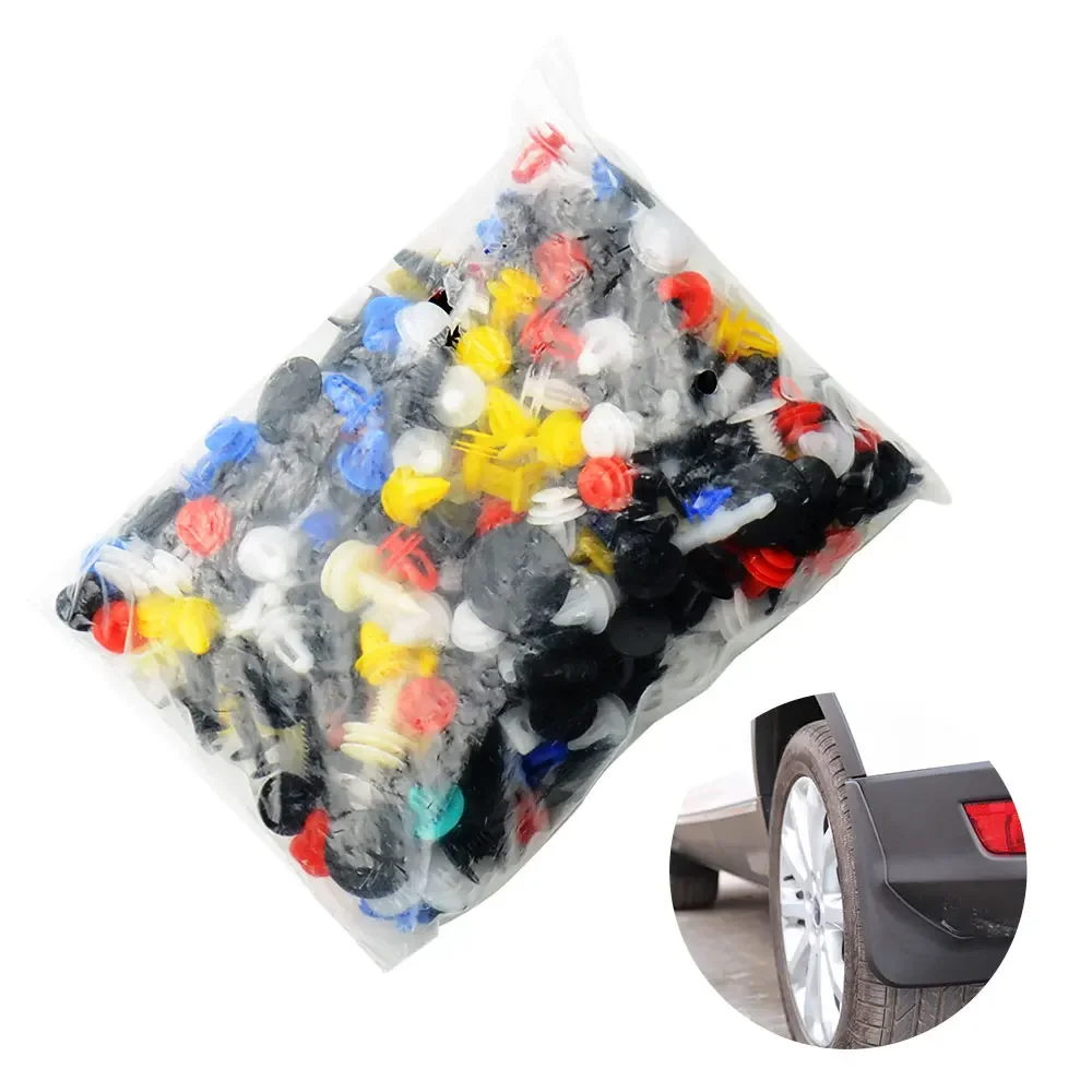 50pcs/100pcs Universal Mixed Auto Fastener Car Bumper Clips Retainer Car Fastener Rivet Door Panel Liner for All Car