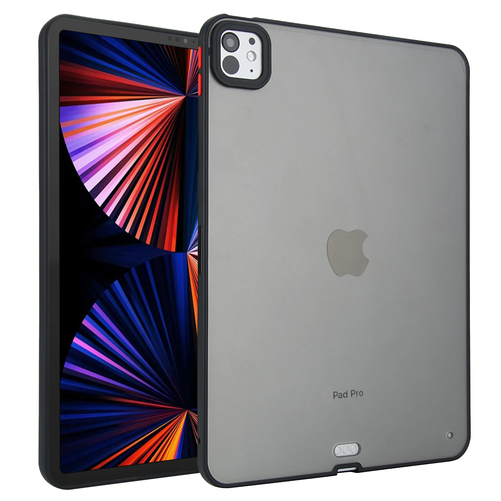 

Tablet Case For iPad Pro 11 (2022) / (2021) / (2020) Skin Touch Matte Acrylic TPU Shockproof Cover - Black