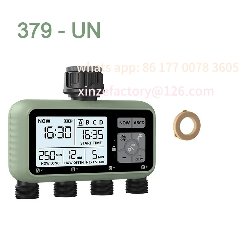 

Customizable HCT-379 Outdoor Garden Smart 4 out irrigation timer Four independent interfaces for easy installation of garden