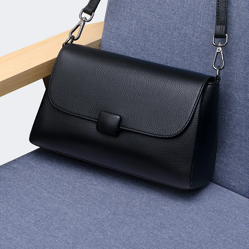 

Новинка 2024 года, женская сумка через плечо из натуральной кожи, модная сумка для мамы из мягкой кожи, женская сумка на плечо большой вместимости