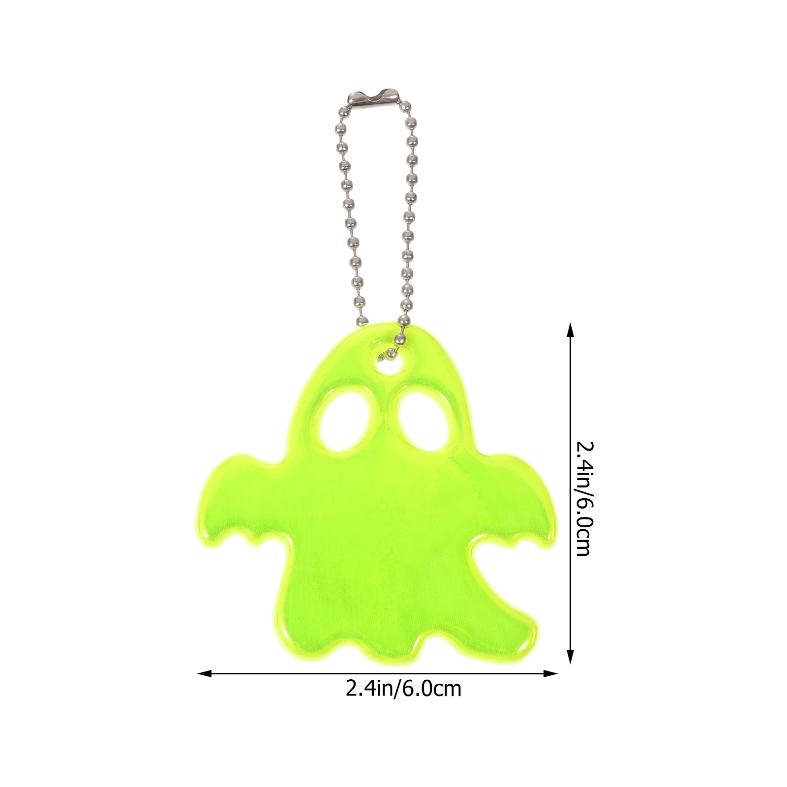 10 Pcs Backpack Ghost Reflective Pendant Child Safety Reflector Tag Bag Charms Pvc Lattice Pendants Night Riding