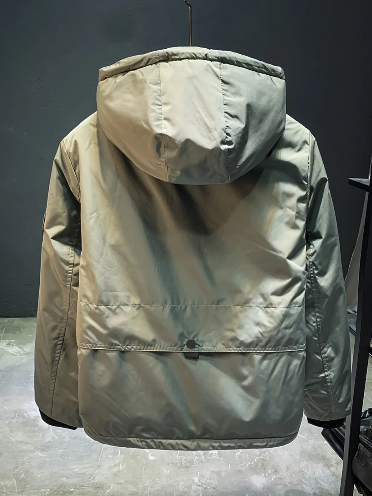 Winter Workwear Cotton Jacket Men's Loose Ins Trendy Thickened Warmth Windbreaker Large Size Hooded Cotton Coat Outerwear
