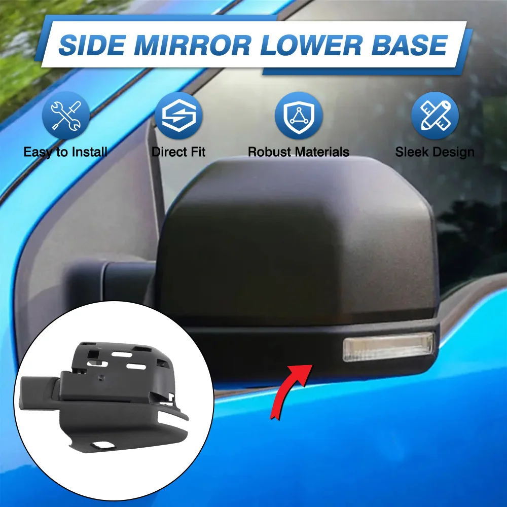 

Auto Left Right Side Mirror Bottom Lower Holder for Ford F150 2015 2016 2017 2018 2019 2020 Left Hand Drive USA Version