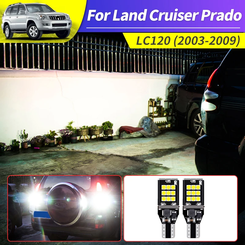 2003-2009 For Toyota Land Cruiser Prado 120 Reversing Lamp Modified Lc120 Super Bright Tail Light Auxiliary Bulb Accessories