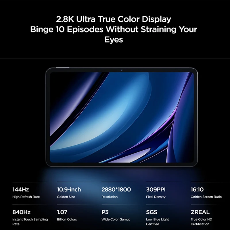 Versión Global Nubia Pro con Snapdragon ® 8.ª generación 3 10.9 «2880 × 1800 144Hz 7