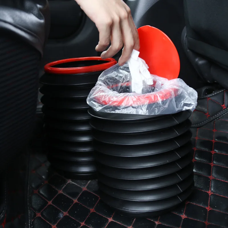 Folding Portable Car Storage bucket Garbage Can Car Dustbin Waste Rubbish Basket Bin Organizer Storage Bucket Car Wash