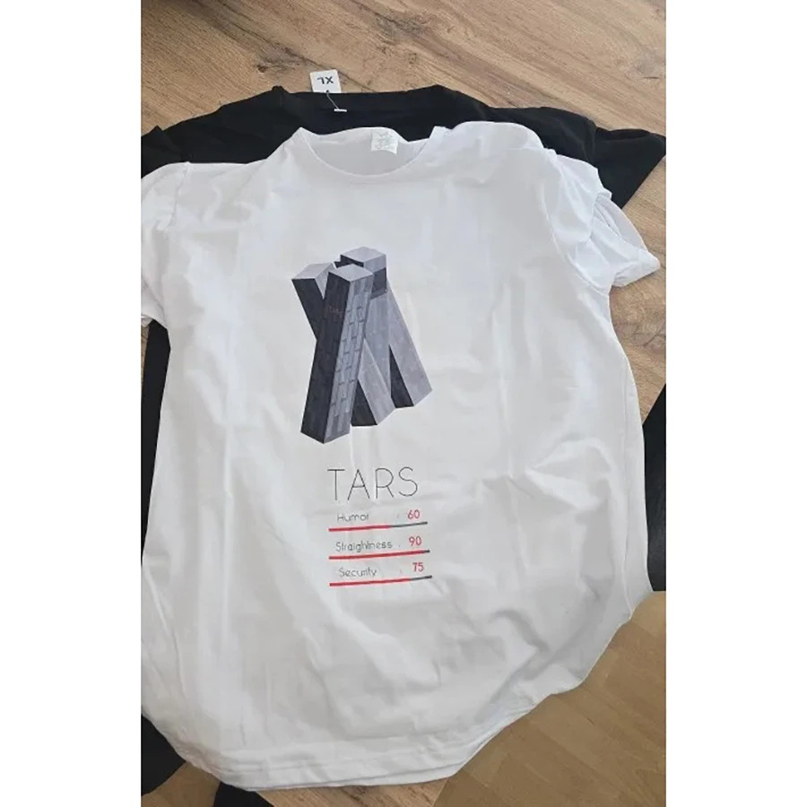 Interstellar-男性用の白いTシャツ,白いカジュアルなヒップホップ