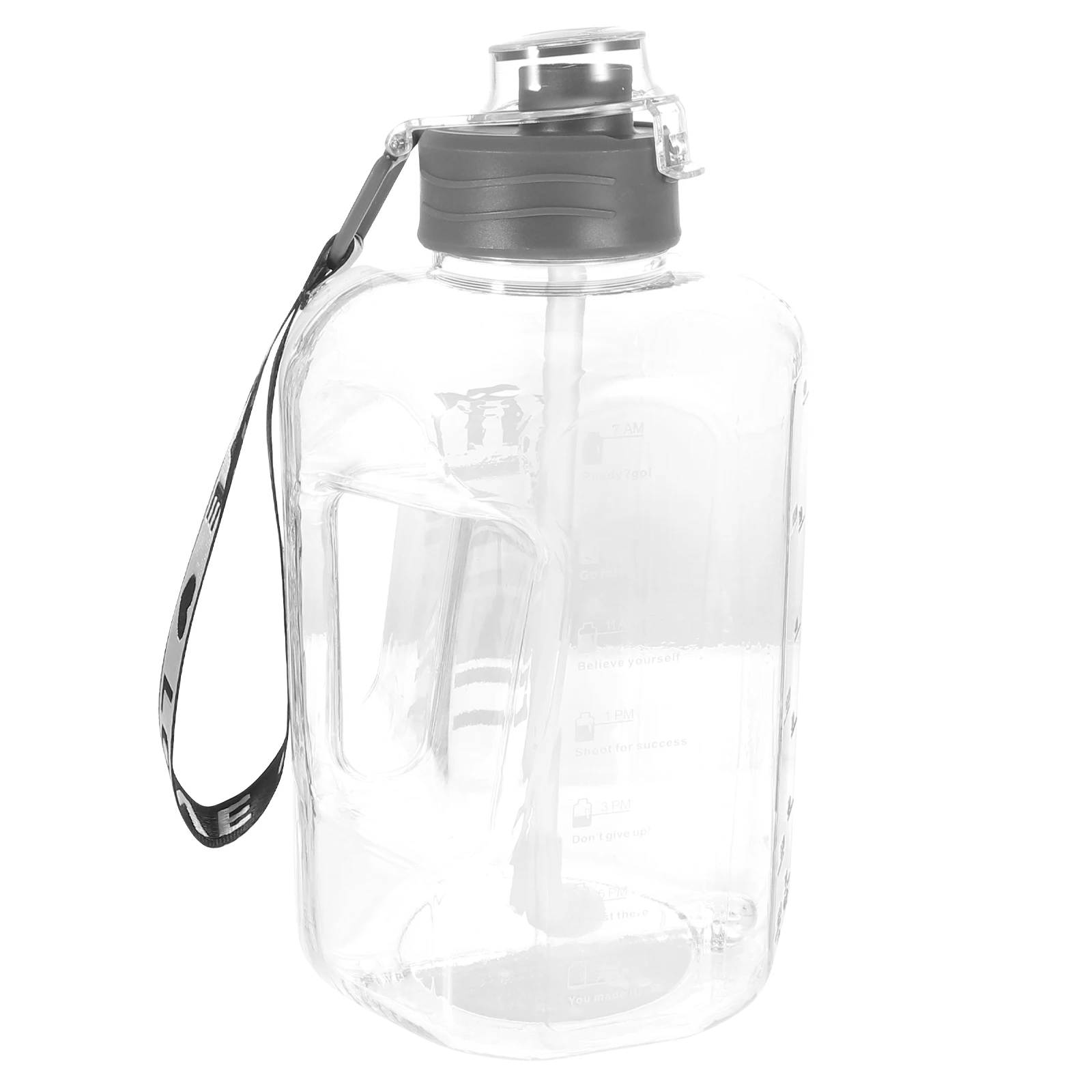 

2200ml Large Capacity Water Bottle PC Material Heat resistant Stable Base Portable Sports Drinking Cup Plastic Bottles Fitness