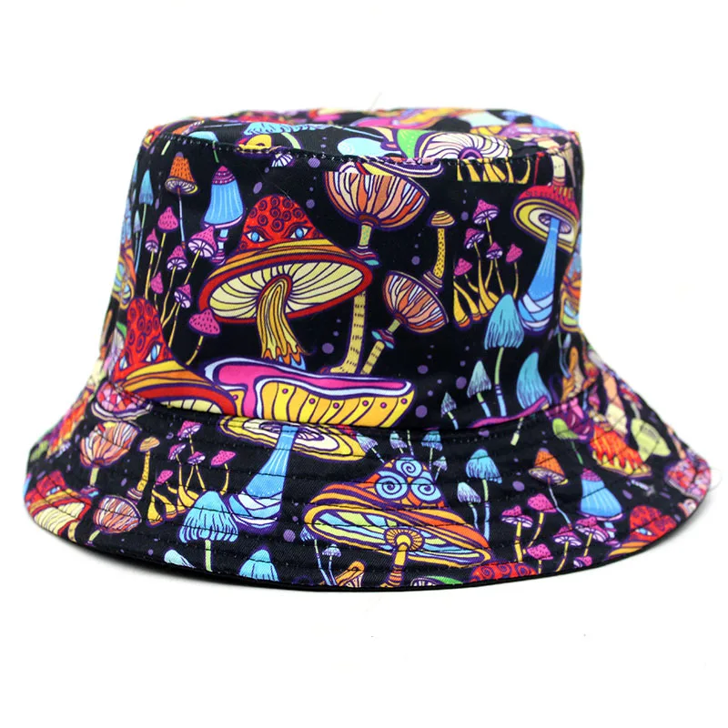 Colored Mushroom Bright Fantasy Fisherman Hat Men and Women Hip-hop Mysterious Fisherman Hat