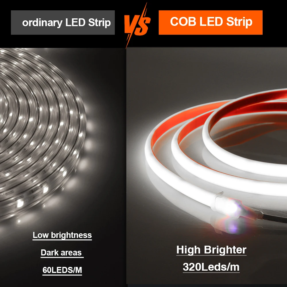 IP68 wodoodporne DC 24V COB neonowy pasek 320 diod LED/M 3000K 4000K 6000K dekoracja do przydomowego ogrodu elastyczne liny