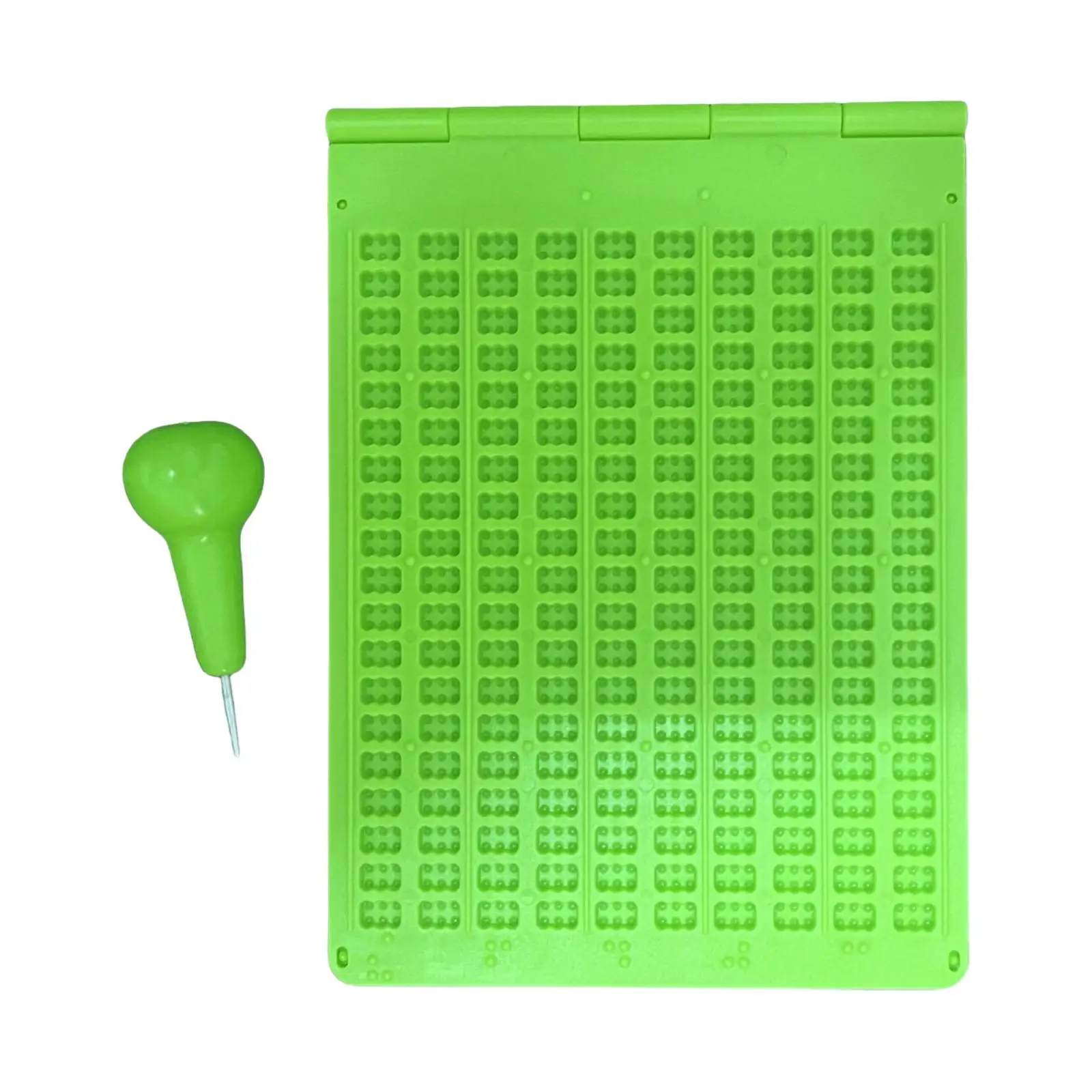

Braille Board Lightweight Convenient Sturdy Blind Education Supplies Learning Tool for Practice Men Women Beginners Adults Home