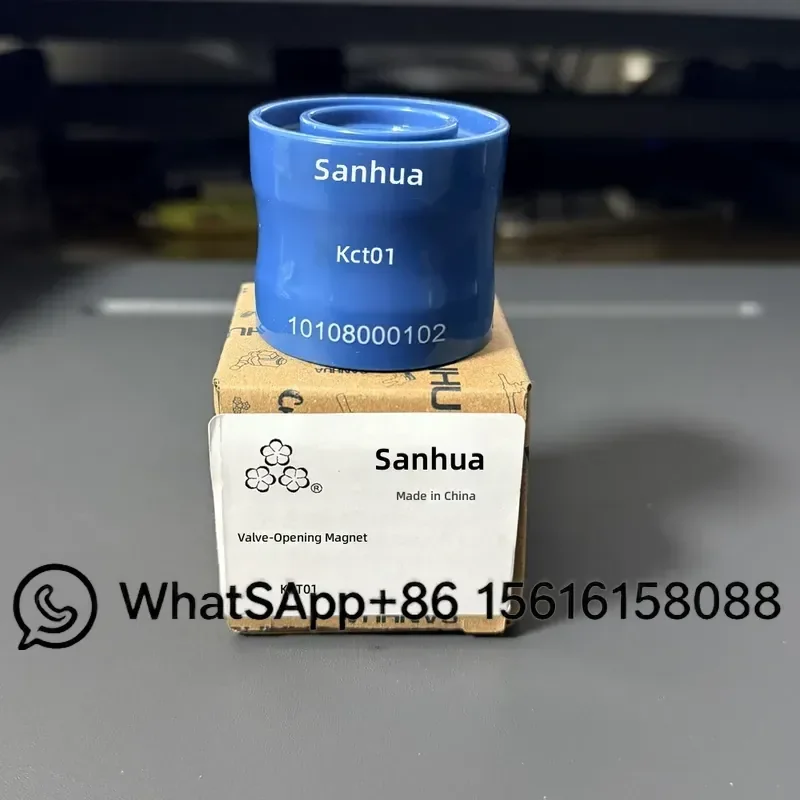 kct01-sanhua-vanne-a-trois-fleurs-ouvre-vanne-solenoide-de-refrigeration-a-aimant-bobine-a-aimant-permanent