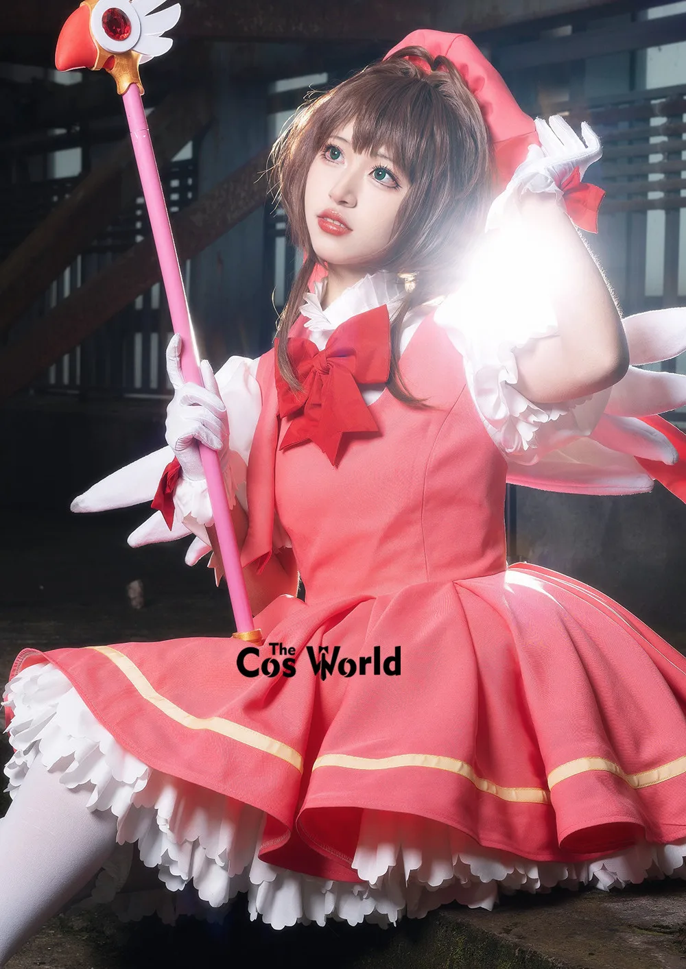 Cardcaptor Kinomoto Sakura Dress Outfit Anime Cosplay Costumes