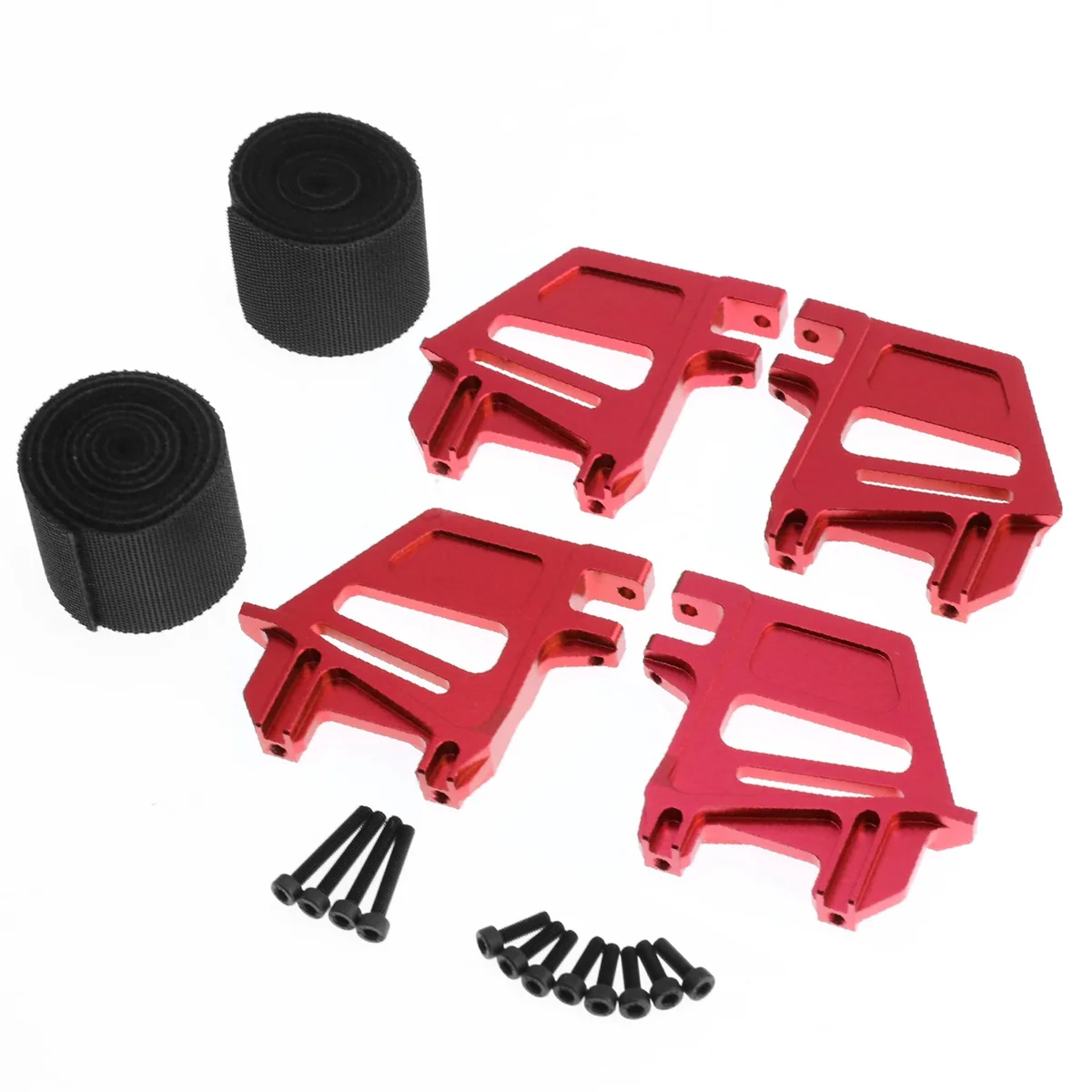 Alto RC Car Battery Holder Mount, Segure Com Alça, Vermelho, Parte de Atualização, Traxxas 1, 5 X-Maxx, XMaxx 6S, 8S