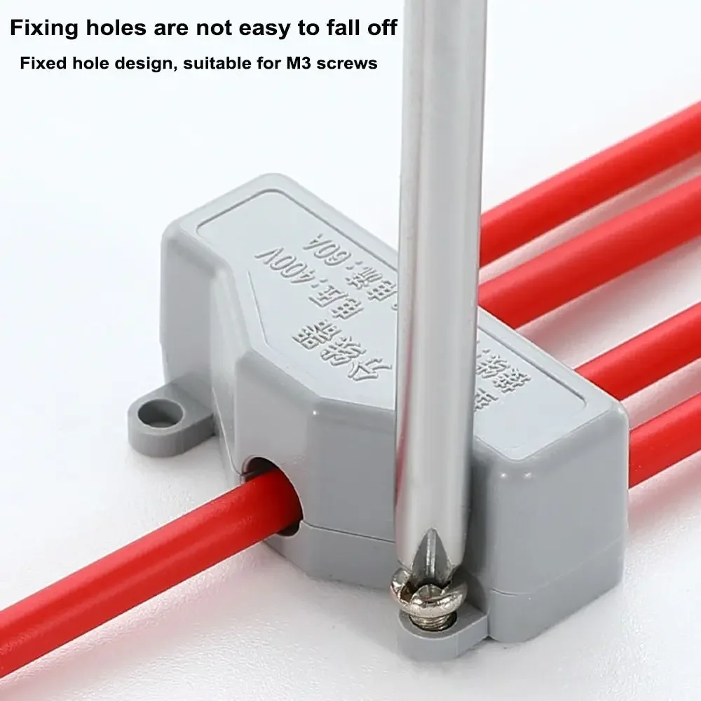 High Power Splitter Fast Wire Connector Large Current Conductor Brass Docking Terminal Block Compact Splice Electrical Connector