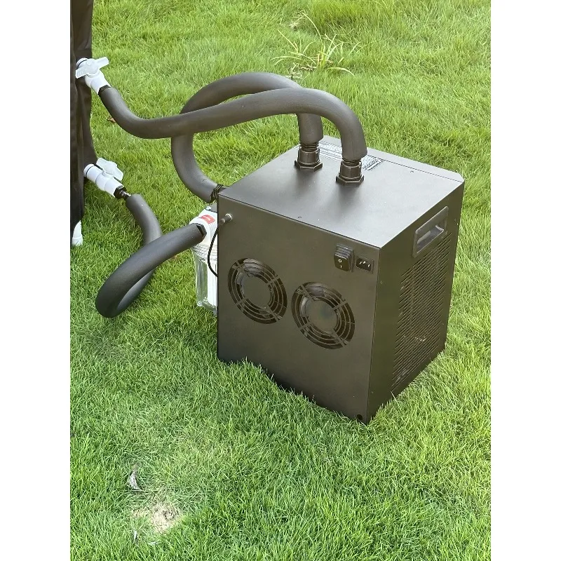 2024 جديد حار بيع 1/2hp 1/3HP 1HP مبرد الباردة يغرق حوض السيارات مبرد المياه حمام الجليد مع مبرد وفلتر