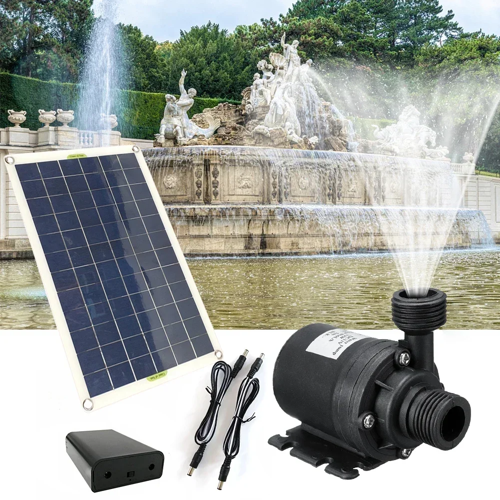 50W Solar Panel Kit Solar Fountain Pump Solar Water Fountain for Outdoor Waterfall Fountain Garden Pool Pond Pump Water Pump