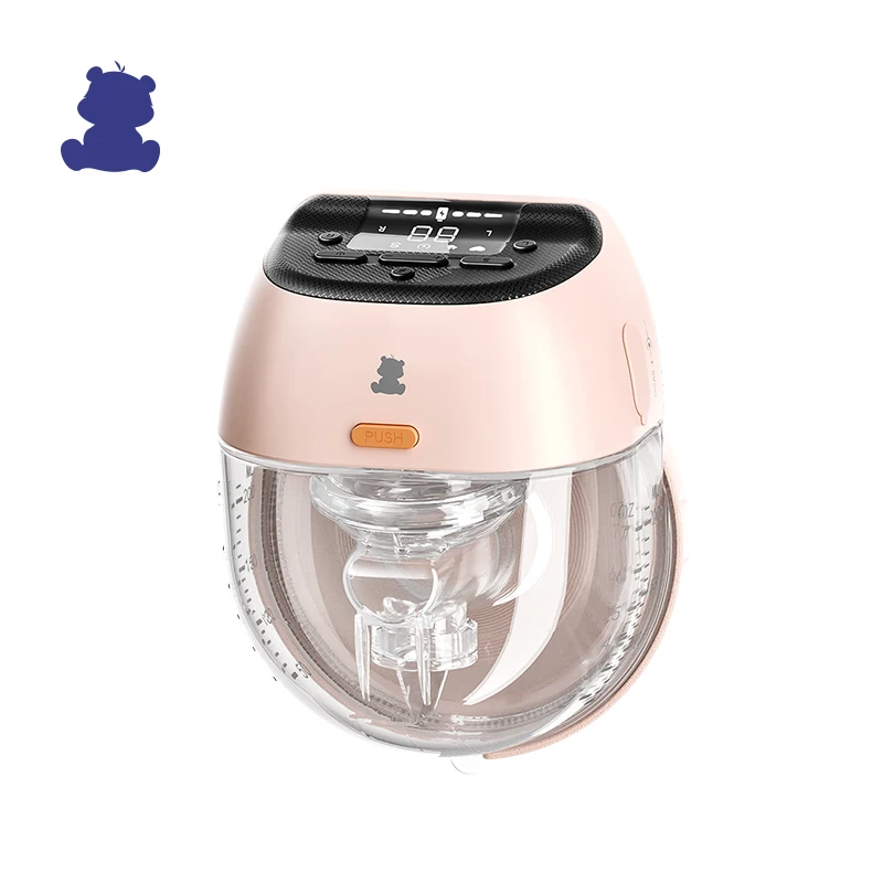 

New design hands-free breast pump 200ml double silicone wearable electric breast pump