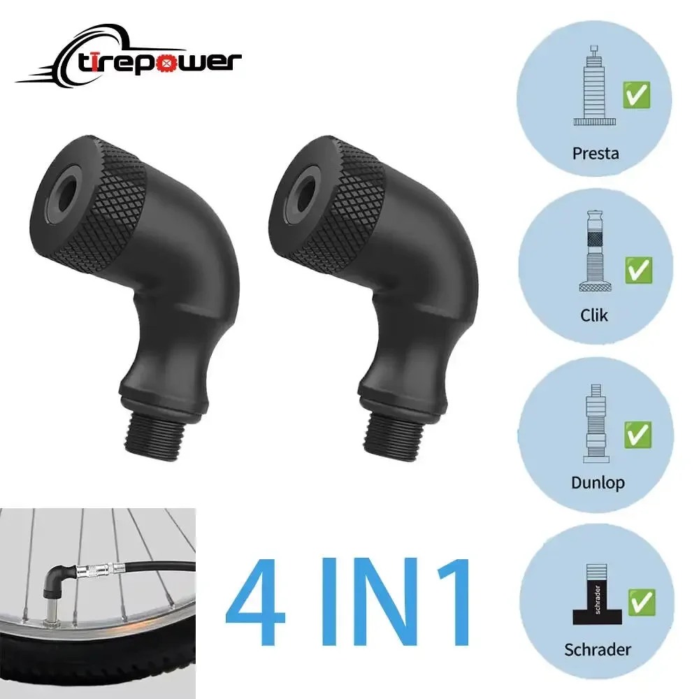 Bomba de Ar Portátil Ctrepower 4 em 1 com Adaptador de Válvula VC e Bico de Ar para Válvulas Presta, Schrader, Dunlop e Clik para Bicicletas e Inflar Bolas