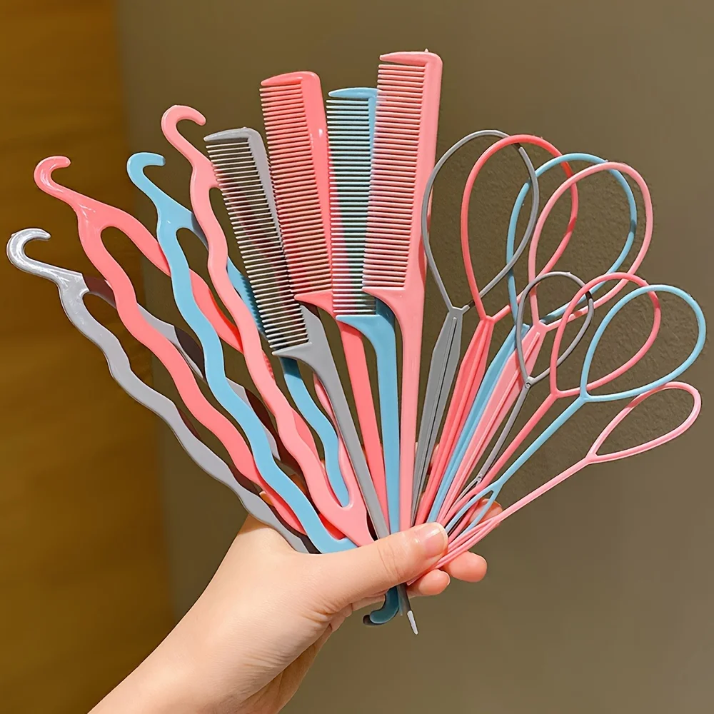 16 pieces of female hair braiding hairpins, little girl\'s hair-picking artifact, not hurt hair comb, kidsren\'s hair accesso