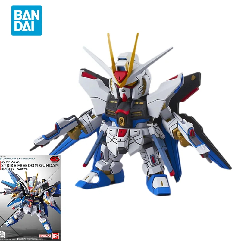 Mô Hình Lắp Ráp Bandai Ban Đầu GUNDAM Anime Mẫu SD ZGMF-X20A STRIKE FREEDOM GUNDAM Hành Động Hình Mô Hình Đồ Chơi Quà Tặng Cho Trẻ Em