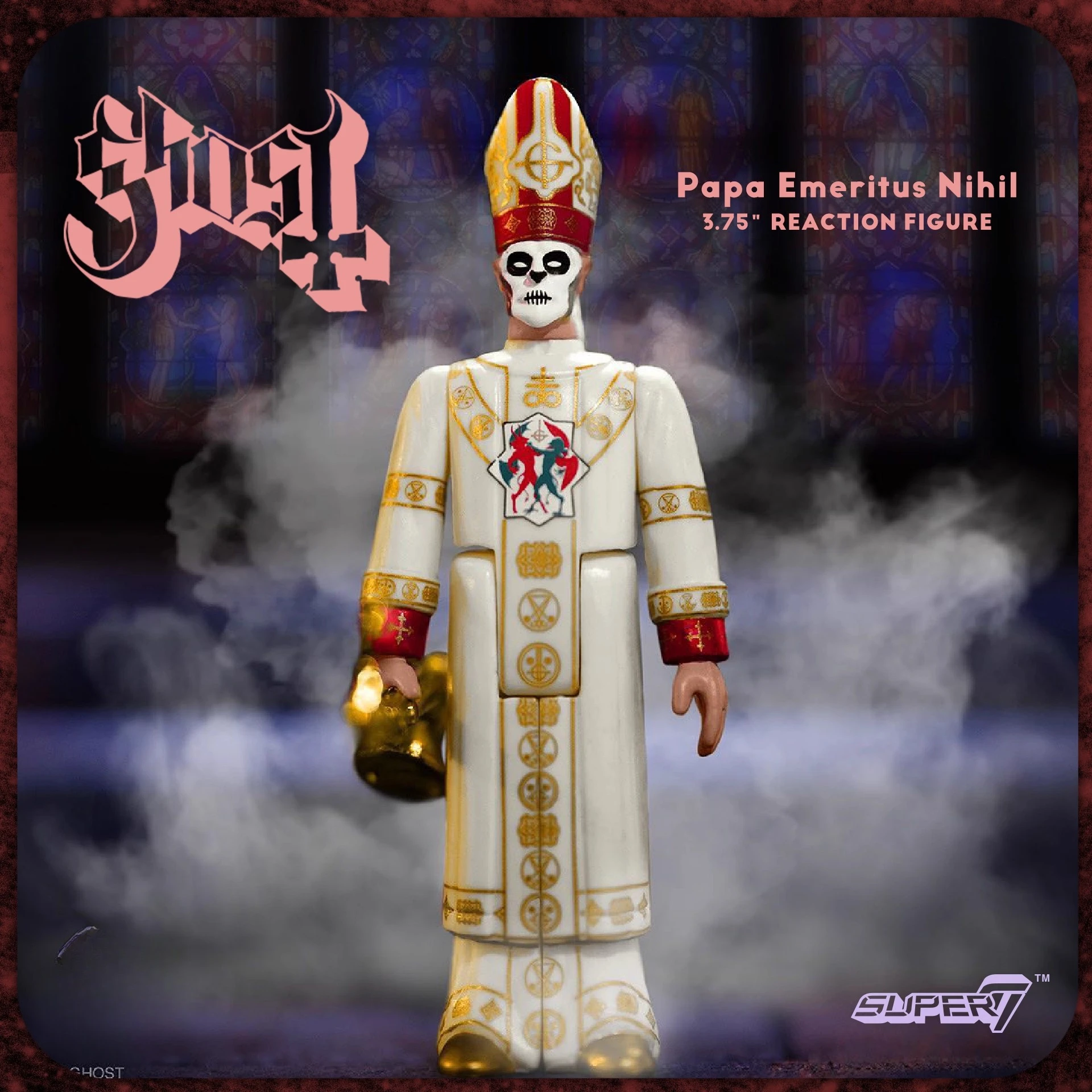 

In Stock - Super7 Ghost Band Carded Series 2: Papa Nihil Figure, Retro-Inspired Collectible for Ghost Enthusiasts