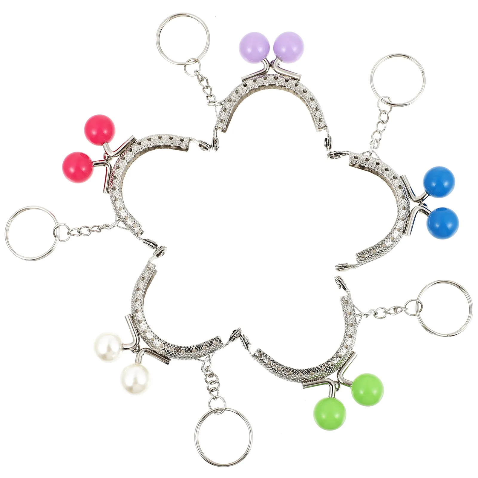 

5Pcs Vintage Alloy Coin Purse Kiss Lock 5Cm DIY Bag Metal Frame Craft Clasp for Purse Wallet Coin Bag Accessories