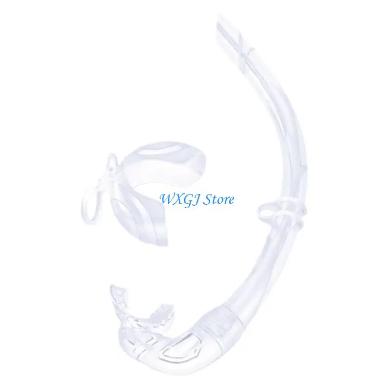 37JE Rolls Up Silicone Snorkel Swimming Snorkel with Hanging Buckles for Scubas Diving, Spearfishing, Freediving, Snorkeling