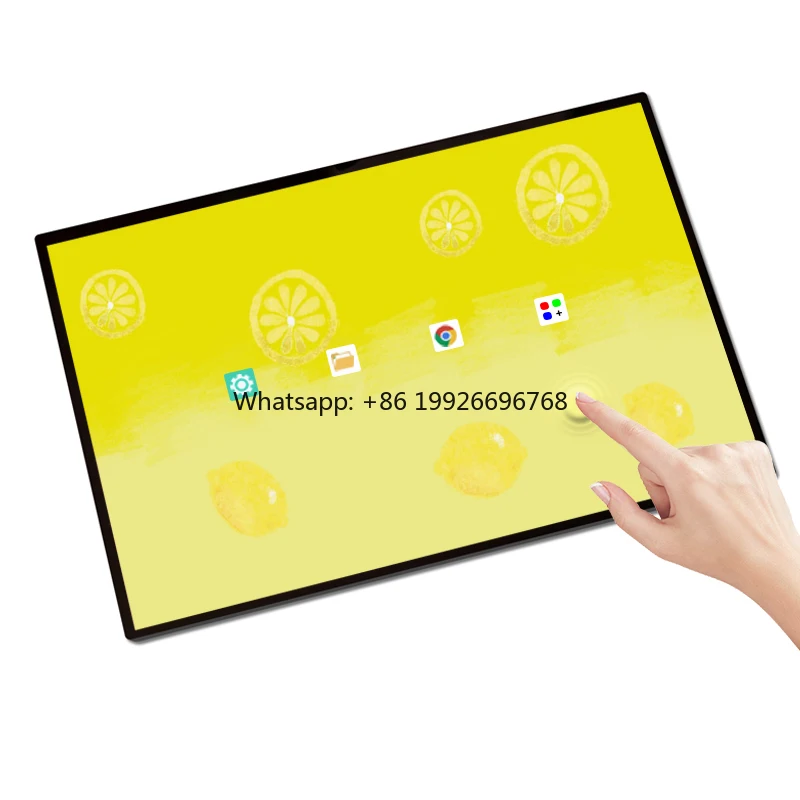 اللوحي الدائمة مطعم مقهى 15 بوصة أندرويد PC واي فاي LCD لوحة القائمة الرقمية شاشة تعمل باللمس LCD لافتات رقمية الطوطم