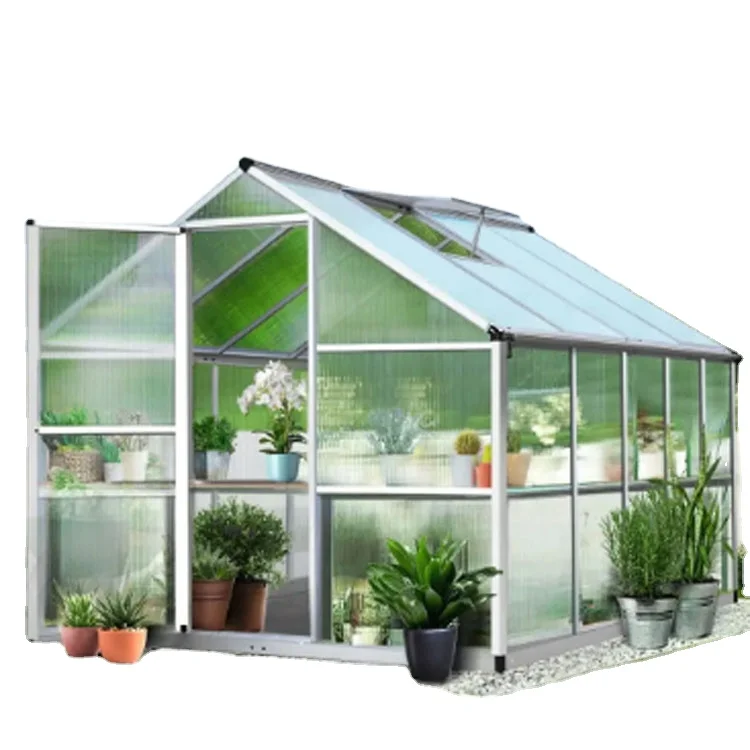 Low Cost Garden Greenhouse Polycarbonate Board Agricultural Greenhouse For Growing Vegetables Green Farmhouse For Sale