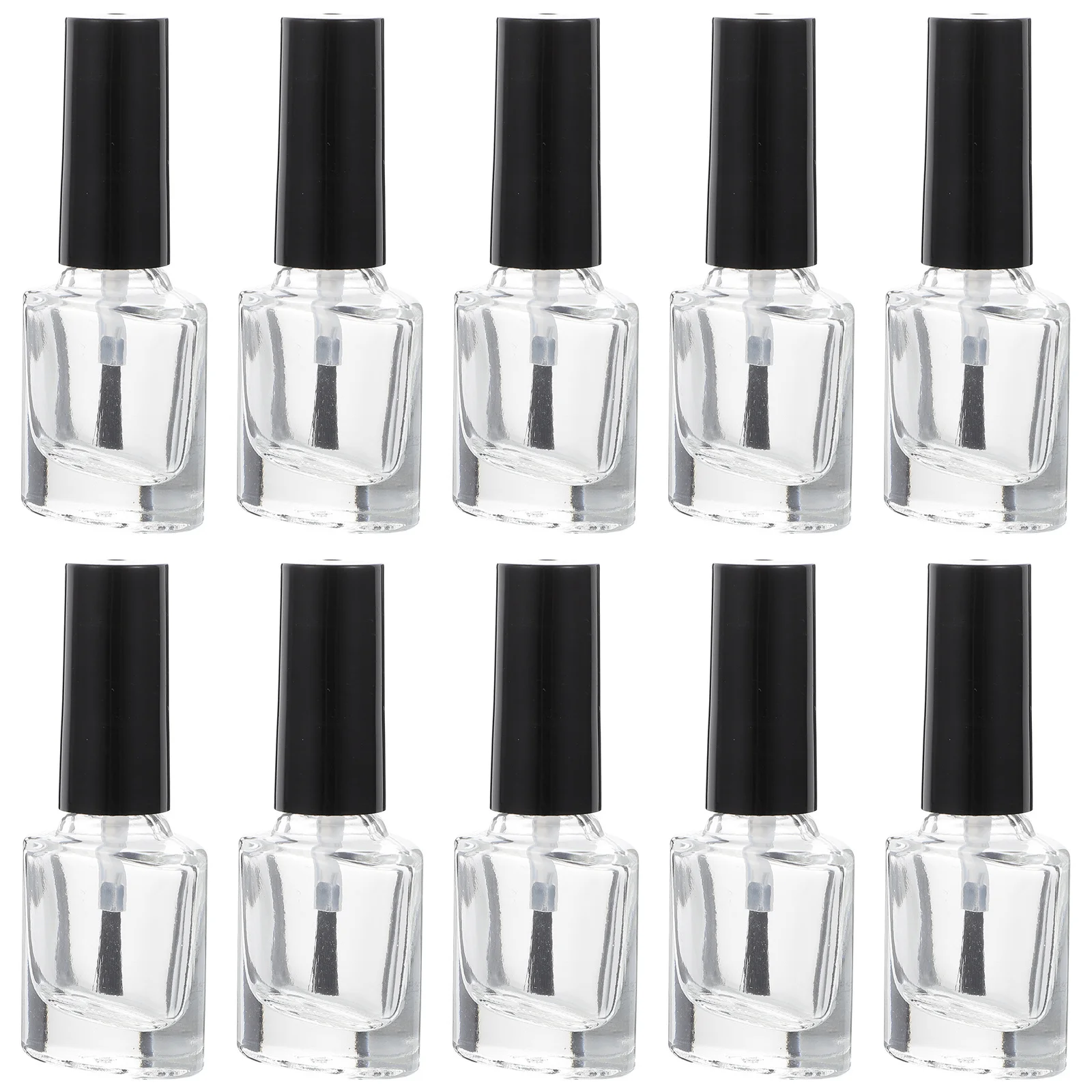 

20Pcs 10Ml Nail Polish Bottles Empty Nail Gel Containers Portable Seamless Lid Prevents Leakage Ideal for Personal and