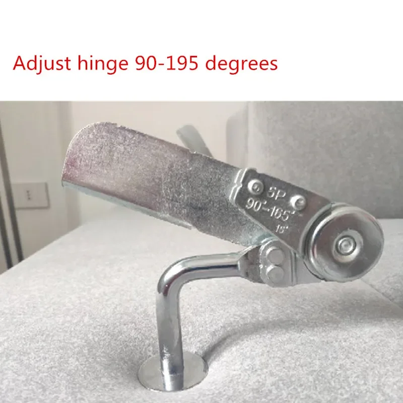 2Pcs Adjustable Sofa Headrest Ratchet Hardware Multifunctional Height Angle Adjustment Hinge 90-195 Degrees for Home Furniture