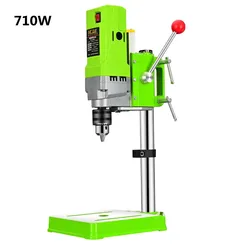 220V 710W Mini Bench Drill Electric Bench Drilling Machine Metal Making Drilling Drill Chuck 1-13mm Carpentry Drill Press