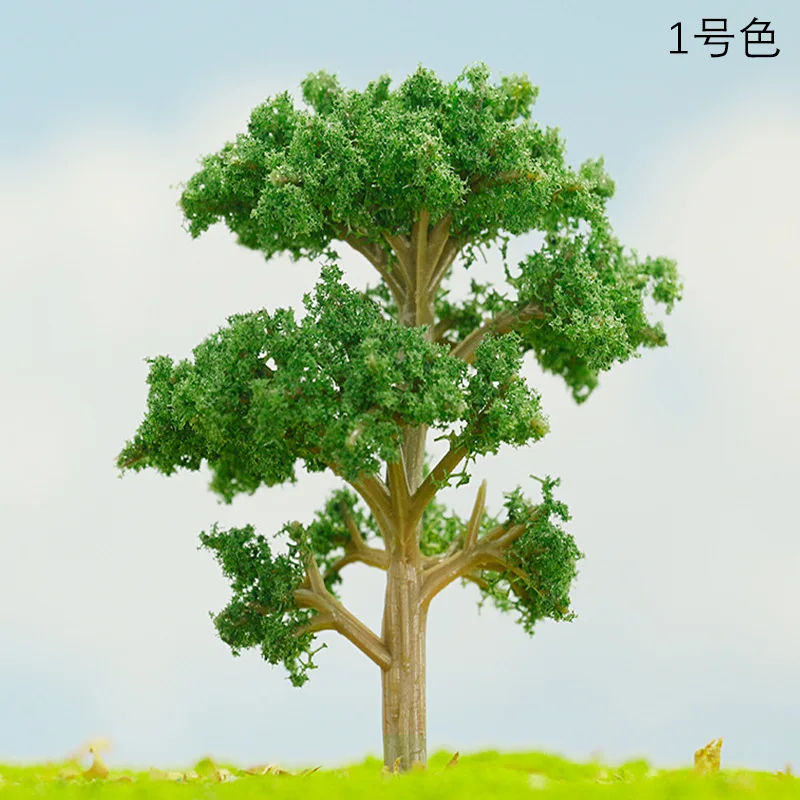 20Pcs Height 5.5cm Miniature Trees Model for HO N Scale Railway Layout Wargame Sand Table Landscape Materials Diorama Accessory
