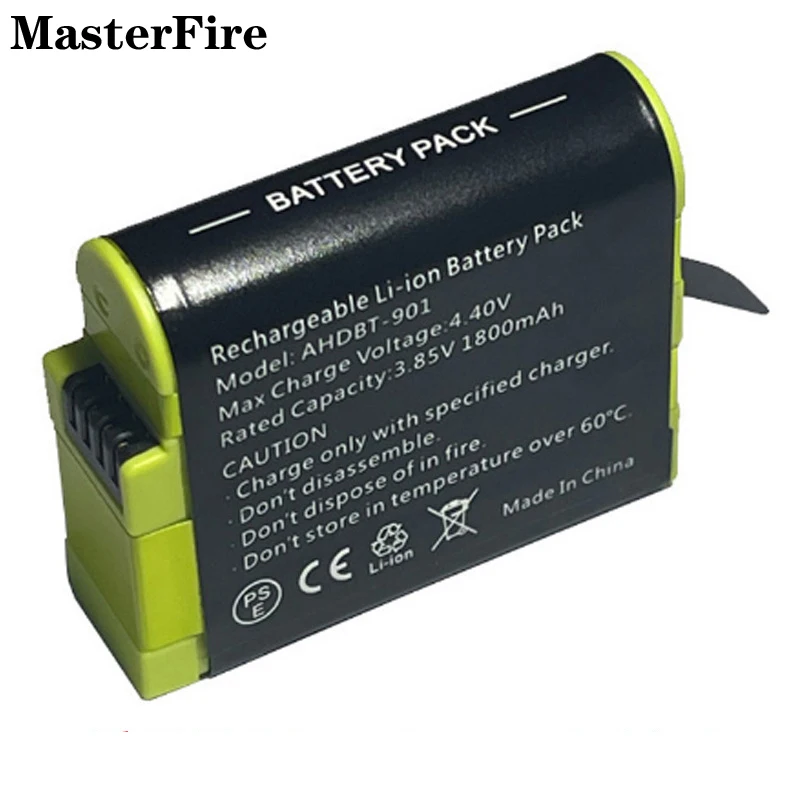 10x 3.85V 1800mah Battery AHDBT-901 for GoPro Go Pro Hero 9, Hero 10, Hero 11, Hero 12 Black Batteries Action Camera Accessories