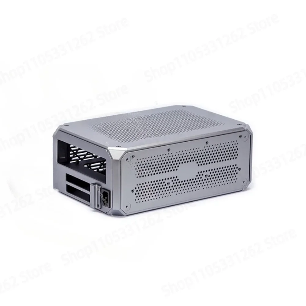 ​​New Mech A4ITX Mini Case SFX Power Supply Support CNC Aluminum Alloy Gaming PC Case​​  V3.1